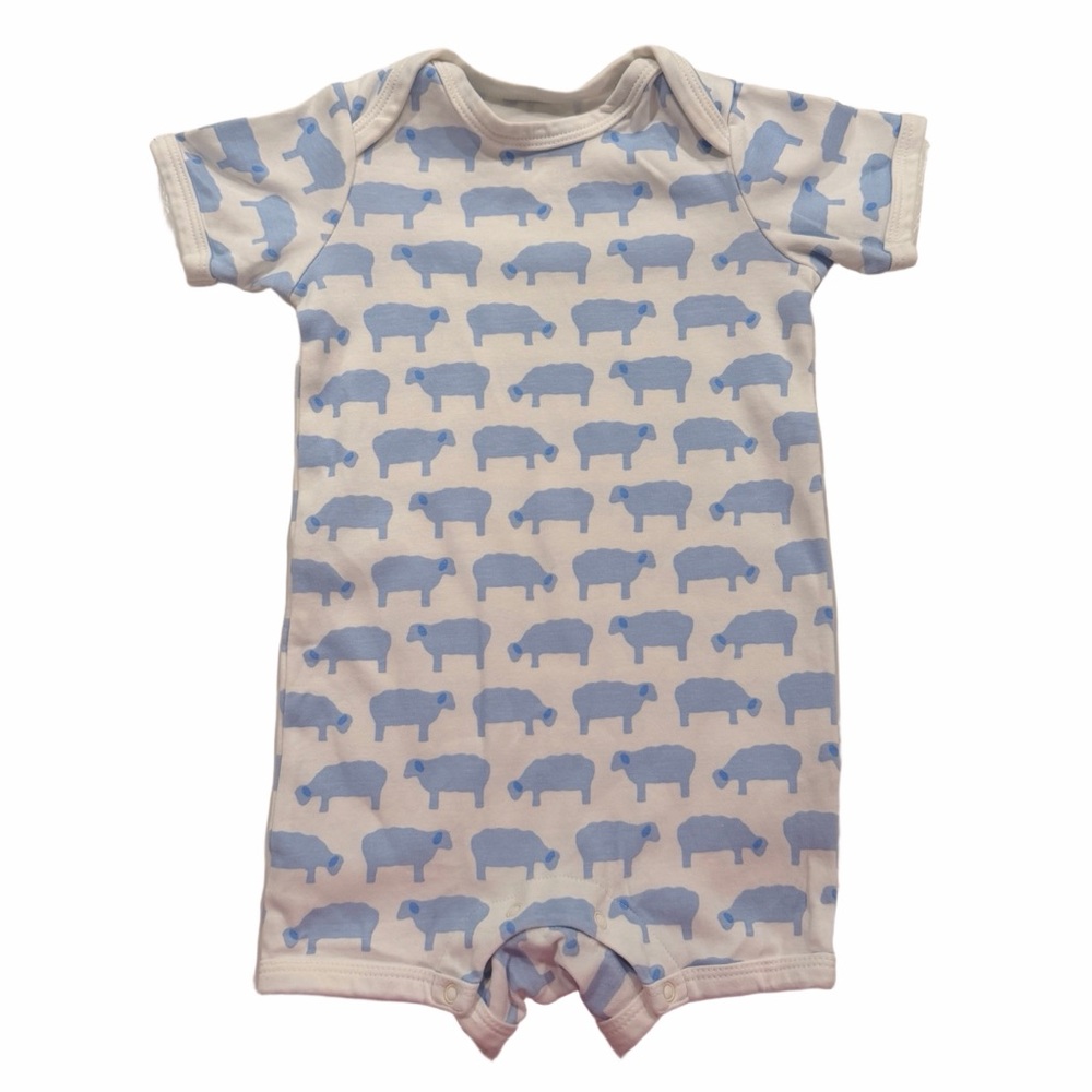 Primary Organic Cotton Sheep Print Romper 12-18M